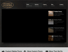 Tablet Screenshot of pebblefloors.com